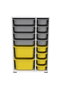 Hanah Home Rine 2D4K8U Blanco, Gris y Amarillo